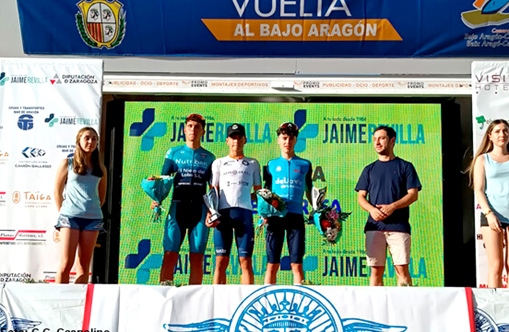 El ciclista totanero Luis Cayuela se hace con el bronce en la 2 etapa de la 40 Vuelta Ciclista al Bajo Aragn