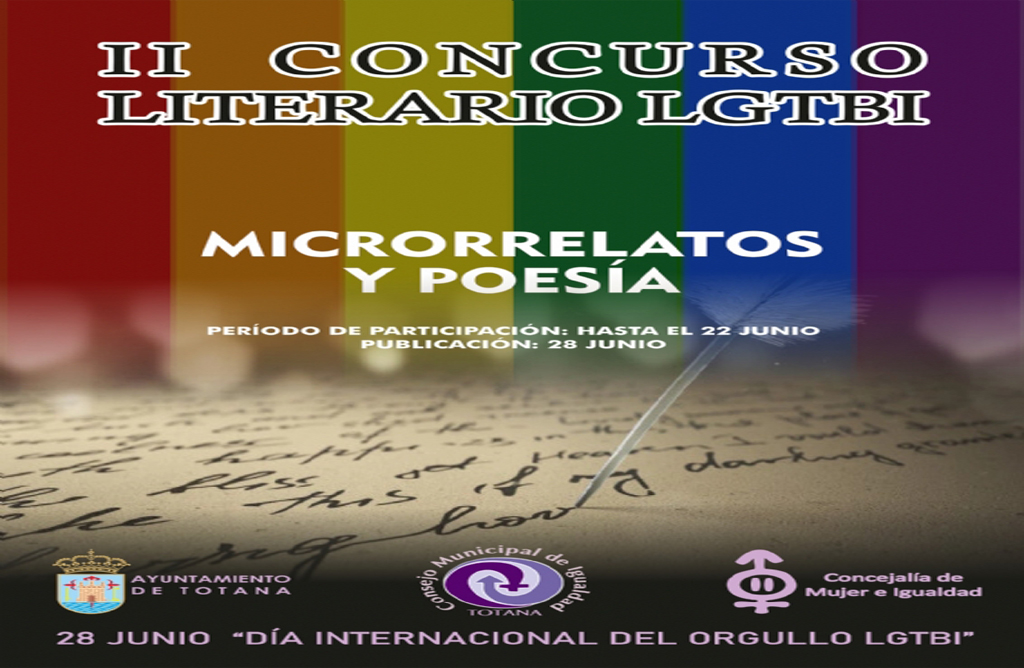 La Concejala de Igualdad convoca el II Concurso de Poesa y Microrrelatos para conmemorar el Da Internacional del Orgullo LGTBI